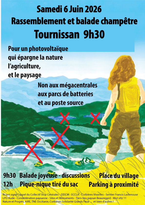 Affiche Tournissan Manif 6 juin 2026